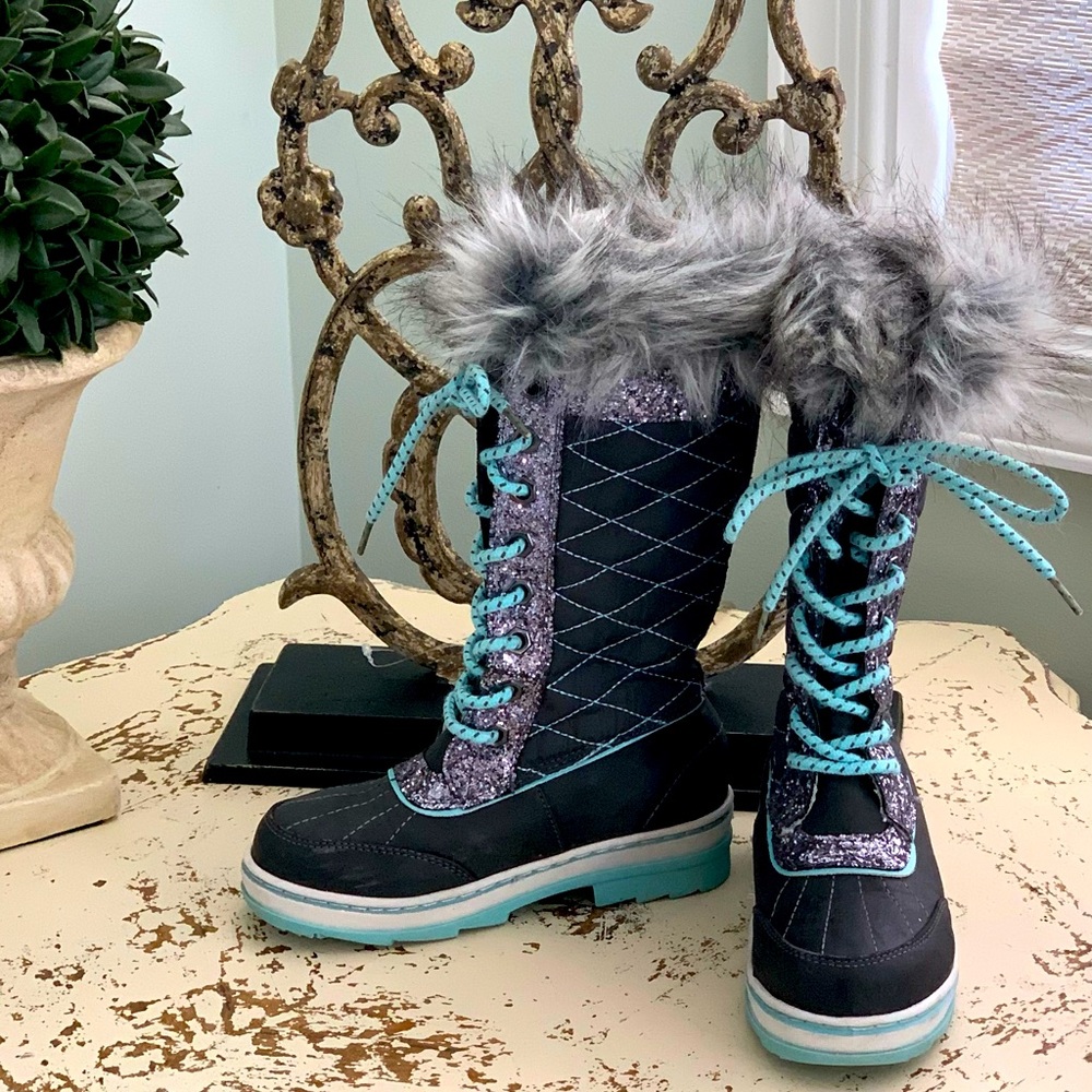 Justice girls boots weather.-proof size 12